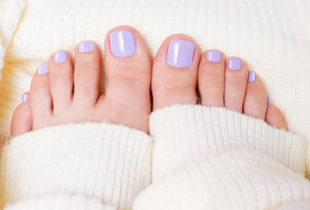 pedicure smalto normale